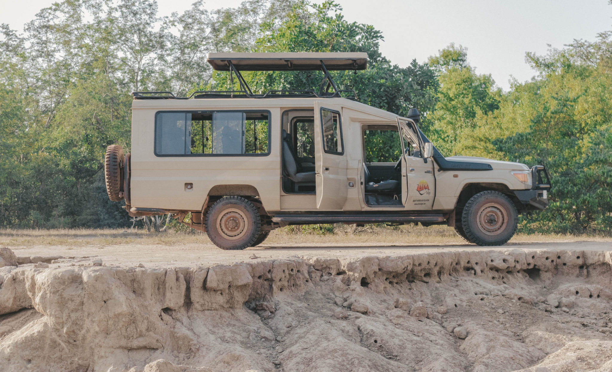 luxury safari resort west africa zaina lodge van